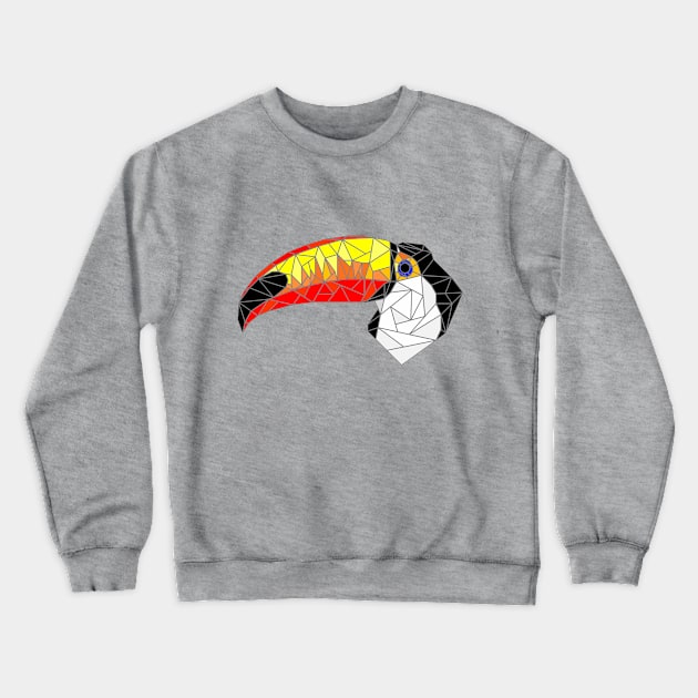 Toucan Stained Glass Crewneck Sweatshirt by inotyler